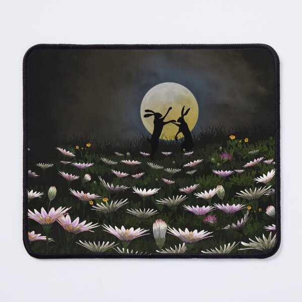 Item preview, Moon Flowers and Hares designed and sold by WildBirdArt.