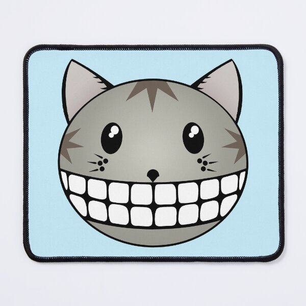 Item preview, Grey Tabby Cat with Cheshire Smile designed and sold by RawSunArt.