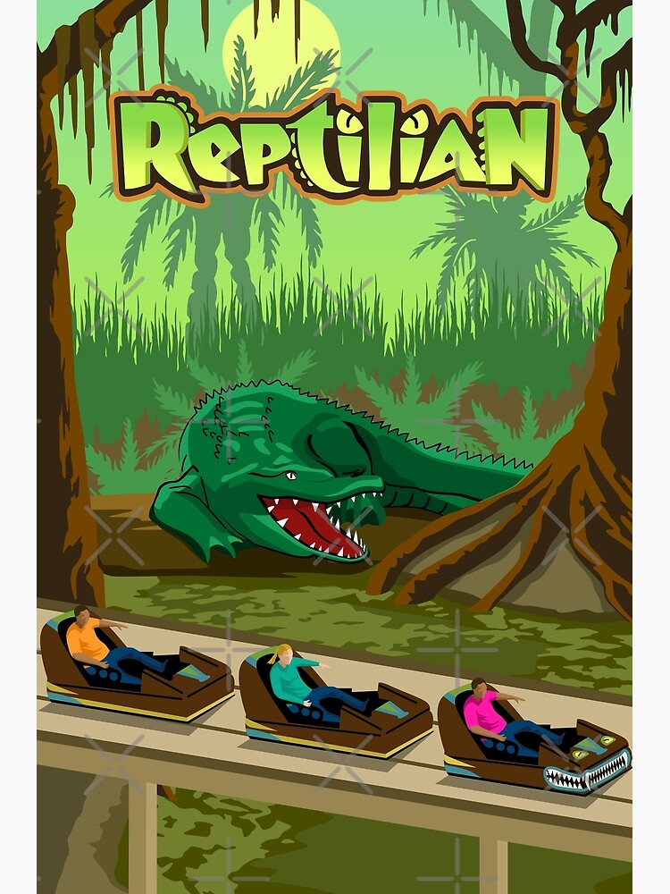 "Kings Dominion Reptilian Roller Coaster" Poster by KDFanatics75