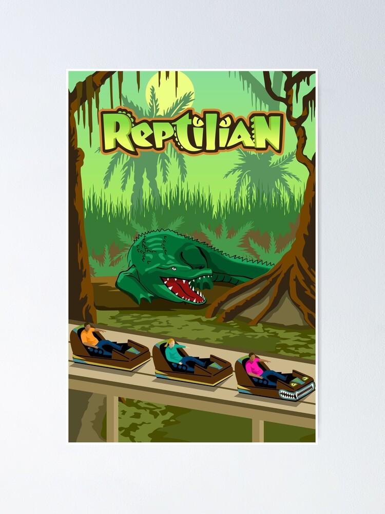 "Kings Dominion Reptilian Roller Coaster" Poster by KDFanatics75