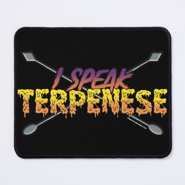 Item preview, I speak Terpenese Young Terps dark Purple and orange Gradient Terpene Dab Art designed and sold by YomeHayin.