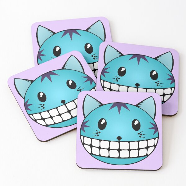 Item preview, Tabby Cat Blue with Cheshire Smile designed and sold by RawSunArt.