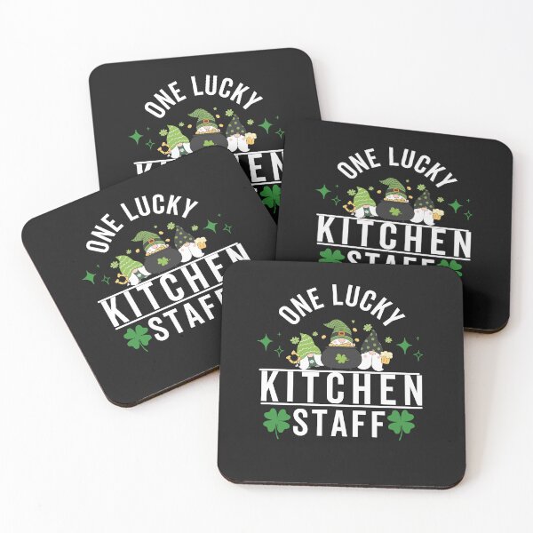 Item preview, One Lucky Kitchen Staff designed and sold by Rainbow Designs.