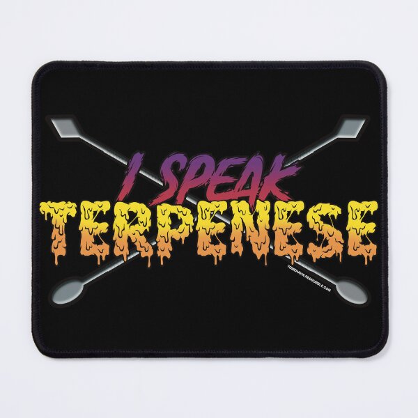Item preview, I speak Terpenese Young Terps dark Purple and red Gradient Terpene Dab Art designed and sold by YomeHayin.