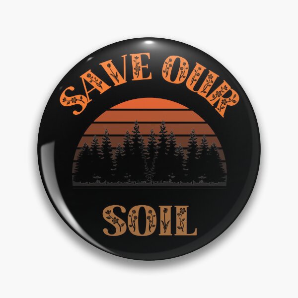Item preview, SOS Save Our Soil Retro Sunset, Earth Awareness Vintage Sunset designed and sold by WanderTravels.