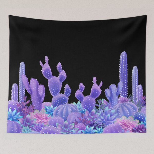 Item preview, Ultraviolet Cacti designed and sold by Iker Paz Studio.