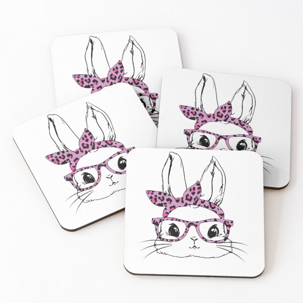 Item preview, Cute Bunny Face Leopard Glasses Easter Day Gift For Women  designed and sold by Tatus Brinal.