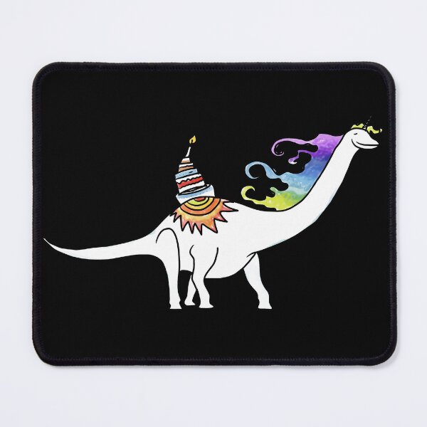 Item preview, Unicorn Dino Bronto mit Rainbowhair and Cake designed and sold by MyMonsters.