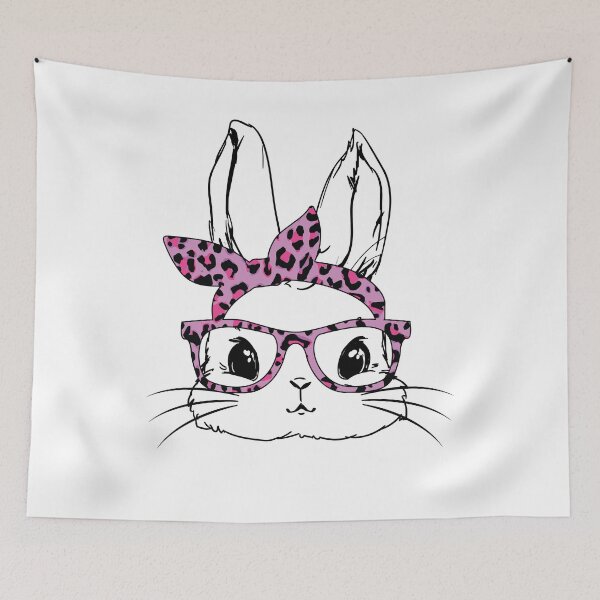Item preview, Cute Bunny Face Leopard Glasses Easter Day Gift For Women  designed and sold by Tatus Brinal.