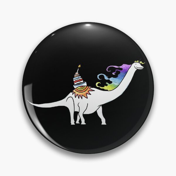 Item preview, Unicorn Dino Bronto mit Rainbowhair and Cake designed and sold by MyMonsters.