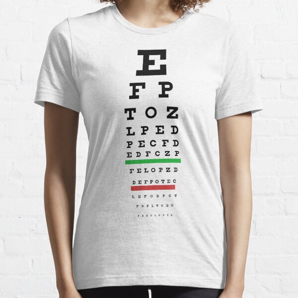 Eye Test T-Shirts for Sale | Redbubble