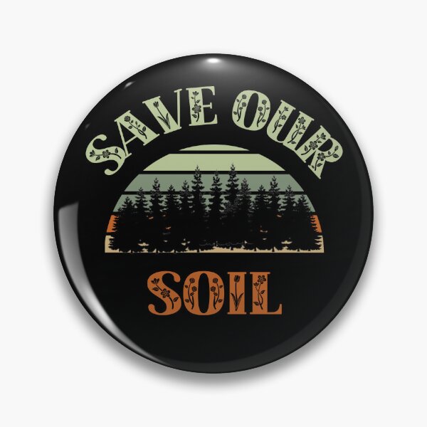 Item preview, SOS Save Our Soil Retro Sunset, Earth Awareness Vintage Sunset designed and sold by WanderTravels.