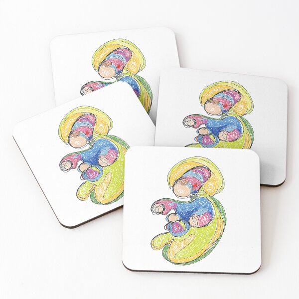 Item preview, Modern Madonna and Child, very colourful designed and sold by MyMonsters.