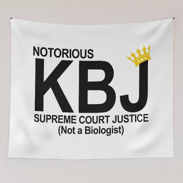Item preview, Notorious KBJ - Supreme Court Justice - Not a biologist (black text) designed and sold by Thelittlelord.