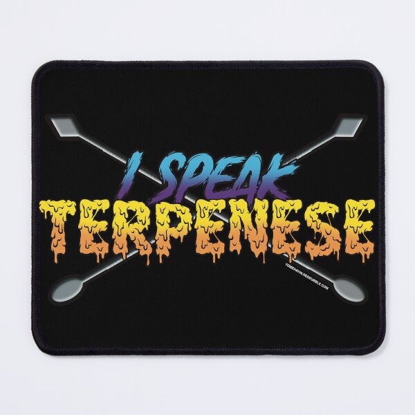 Item preview, I speak Terpenese Young Terps Bright blue and dark purple Gradient Terpene Dab Art designed and sold by YomeHayin.