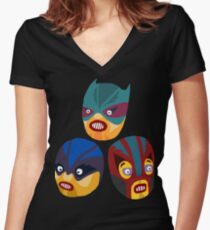 Superheroes Women's Fitted V-Neck T-Shirt