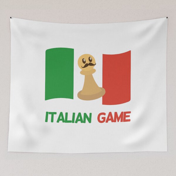 Item preview, Italian Game Flag | Funny Chess Player | Giuoco Piano Italy designed and sold by Fluffy-Vectors.