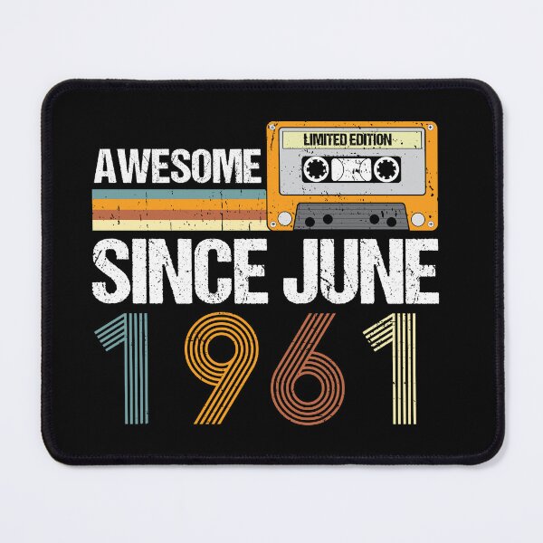 Item preview, Awesome Since June 1961 | 61th birthday | vintage June 1961 designed and sold by AMINE ★★★★★.