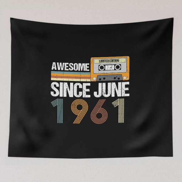 Item preview,  Awesome Since June 1961 | 61th birthday | vintage June 1961 designed and sold by AMINE  ★★★★★.