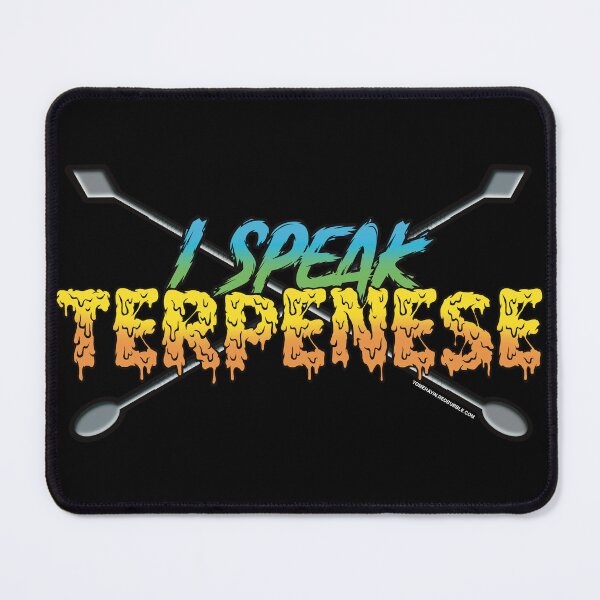 Item preview, I speak Terpenese Young Terps blue and green Gradient Terpene Dab Art designed and sold by YomeHayin.
