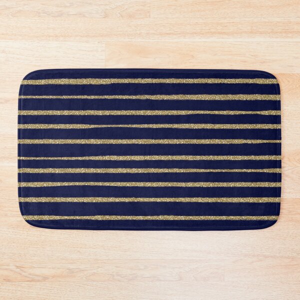 Item preview, Blue Gold Brush Strokes Stripes designed and sold by InovArtS.