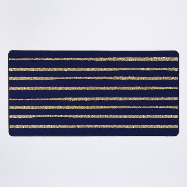 Item preview, Blue Gold Brush Strokes Stripes designed and sold by InovArtS.