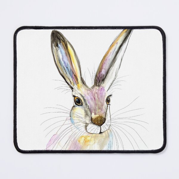 Item preview, Colourful hare watercolour  designed and sold by Artbymonika.