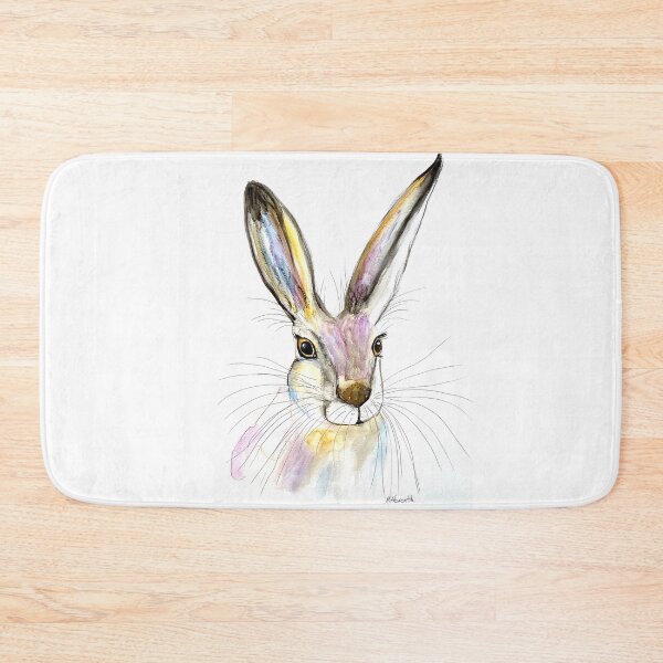 Item preview, Colourful hare watercolour  designed and sold by Artbymonika.