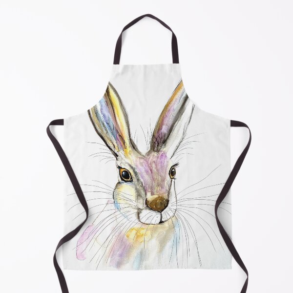 Item preview, Colourful hare watercolour designed and sold by Monika Howarth.