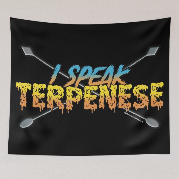 Item preview, I speak Terpenese Young Terps blue and light orange Gradient Terpene Dab Art designed and sold by YomeHayin.