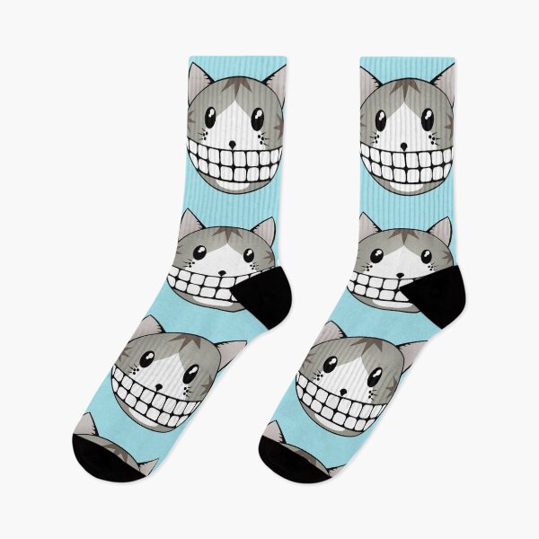 Item preview, Grey Tuxie Tabby Cat with Cheshire Smile designed and sold by RawSunArt.