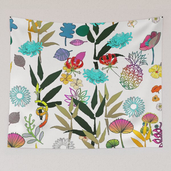 Item preview, WHITE AFTERNOON BLUMEN designed and sold by KINGTOUCAN.