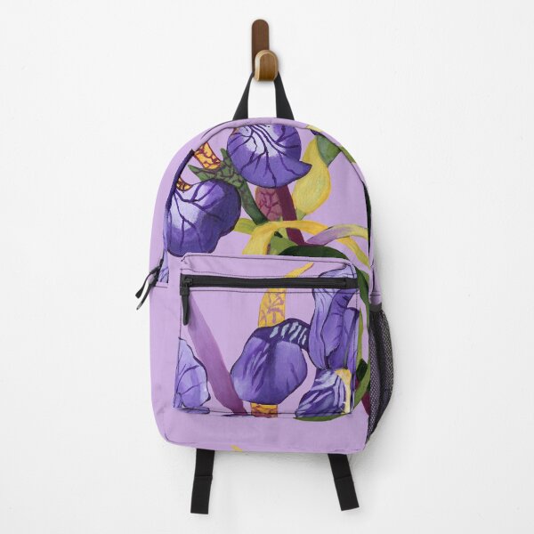 Item preview, Purple iris flowers and grass designed and sold by KnowingWonder.