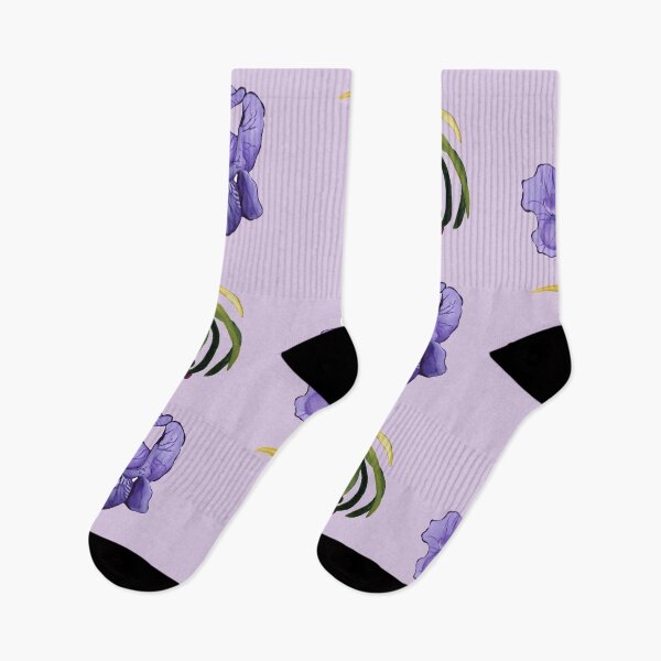 Item preview, Purple iris flowers and grass designed and sold by KnowingWonder.