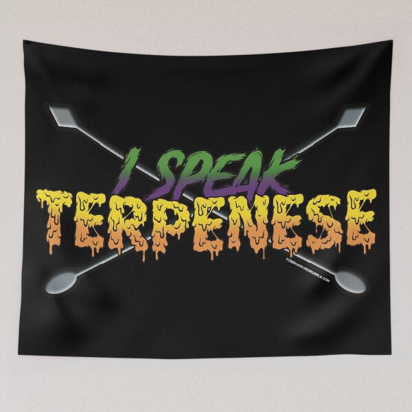 Item preview, I speak Terpenese Young Terps green and dark purple Gradient Terpene Dab Art designed and sold by YomeHayin.