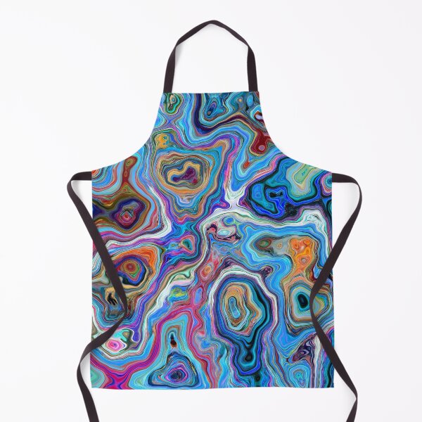 Item preview, Trippy, abstract, liquid pattern art, peacock feather look, spring summer colors designed and sold by Emily Roberts.