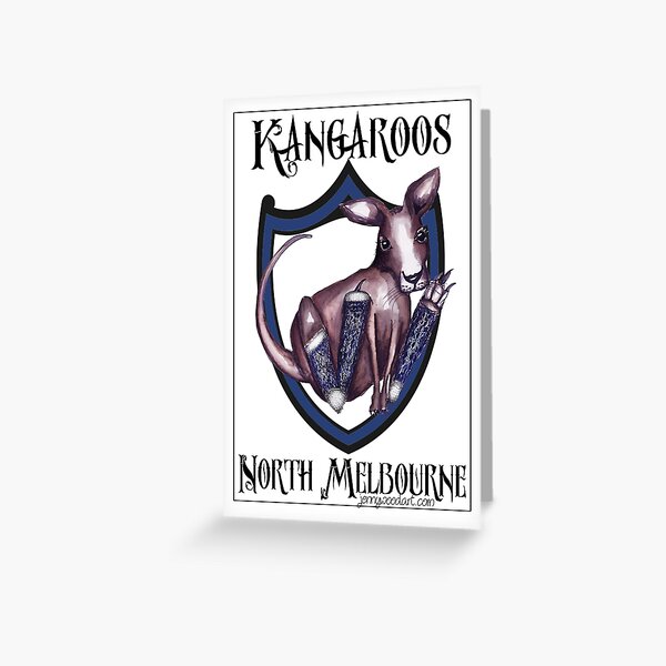 North Melbourne AFL Kangaroos Greeting Card