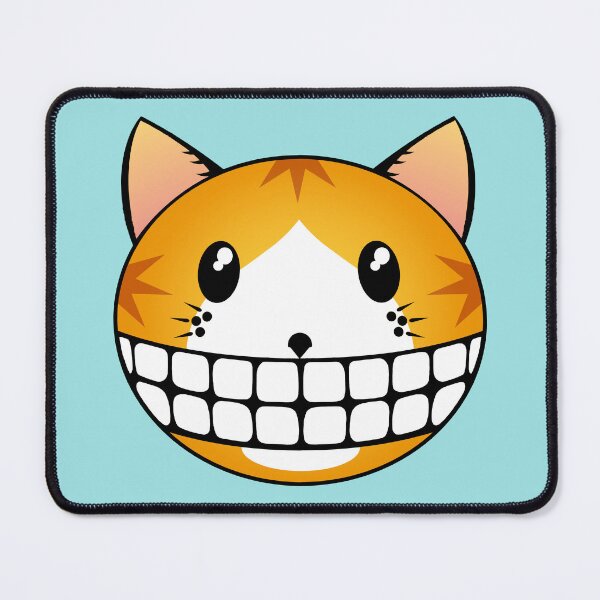 Item preview, Ginger Tuxie Tabby Cat with Cheshire Smile designed and sold by RawSunArt.