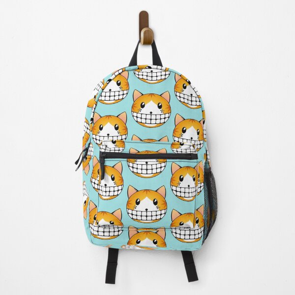 Item preview, Ginger Tuxie Tabby Cat with Cheshire Smile designed and sold by RawSunArt.
