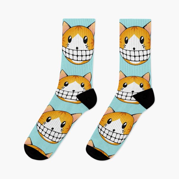 Item preview, Ginger Tuxie Tabby Cat with Cheshire Smile designed and sold by RawSunArt.