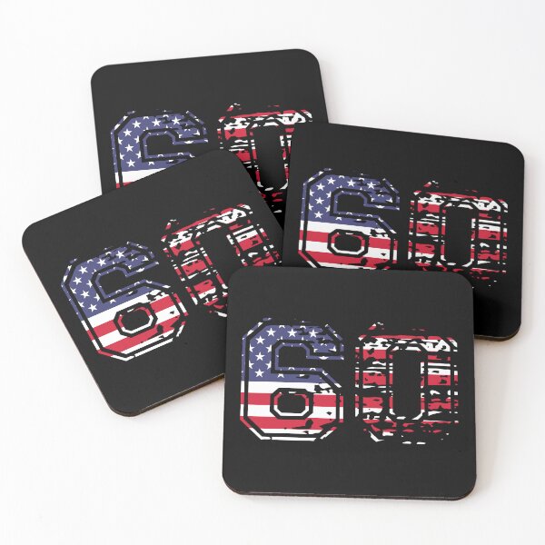 Item preview, 60 American football number USA sixty designed and sold by Proud Pro Gifts.