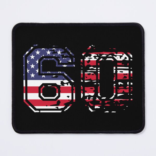 Item preview, 60 American football number USA sixty designed and sold by Proud Pro Gifts.