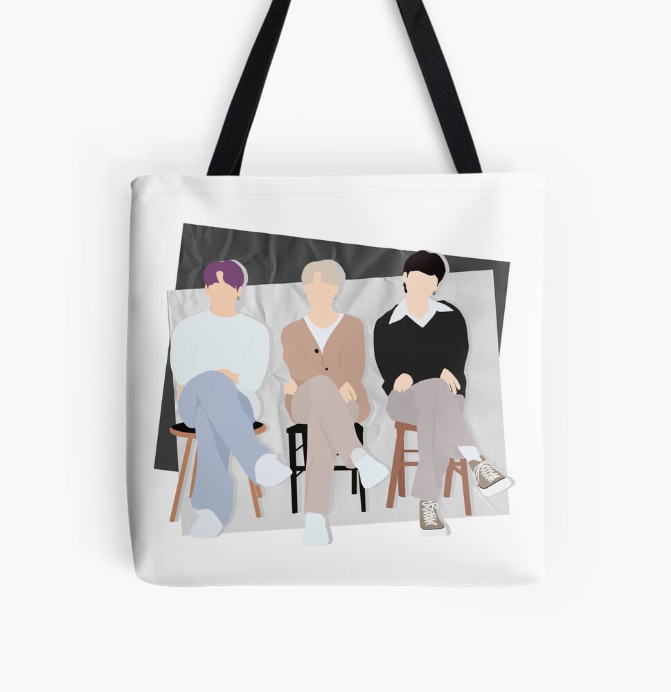 BTS Taehyung and Jungkook / JK & V / Taekook Vkook Tote Bag for