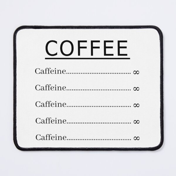 Item preview, Coffee Ingredients - Caffeine Lovers designed and sold by morganmaterni.