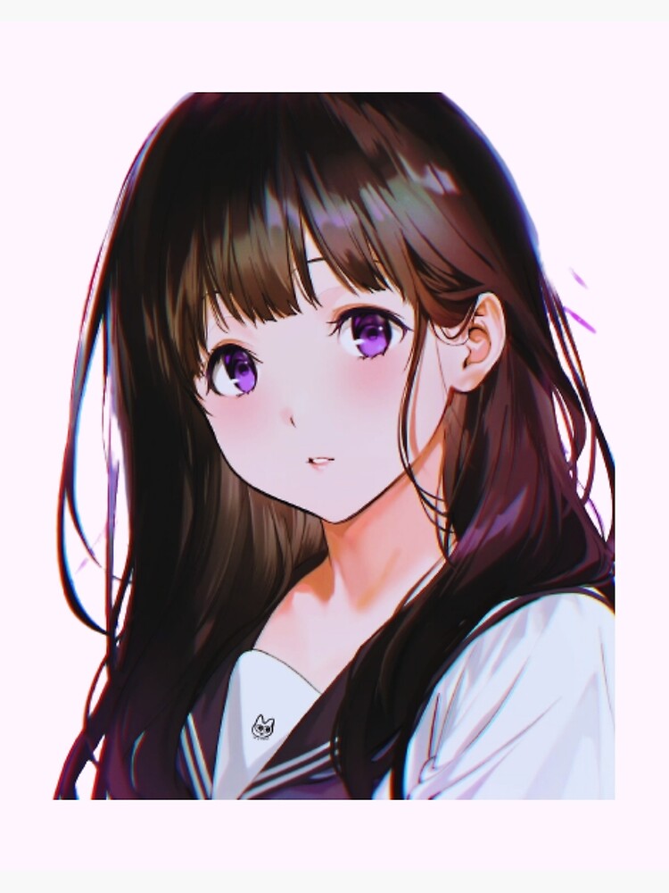 anime profile pictures, purple and black, black hair