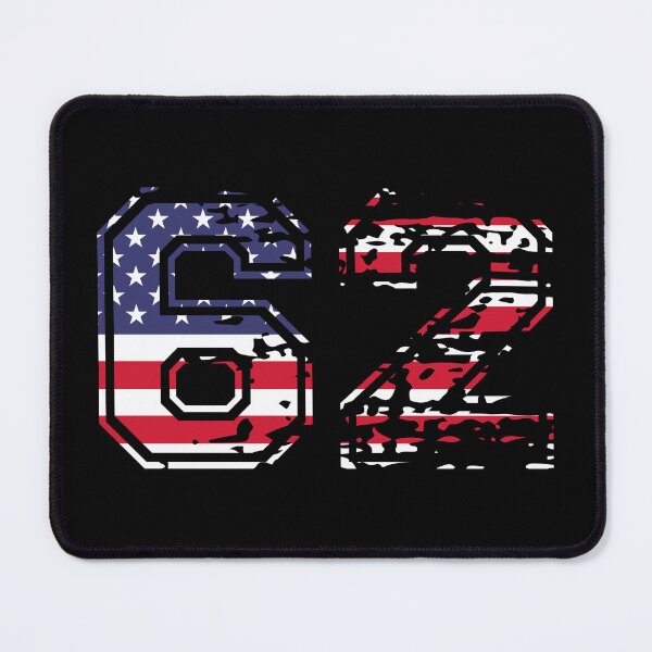 Item preview, 62 American football number USA sixty-two designed and sold by Proud Pro Gifts.