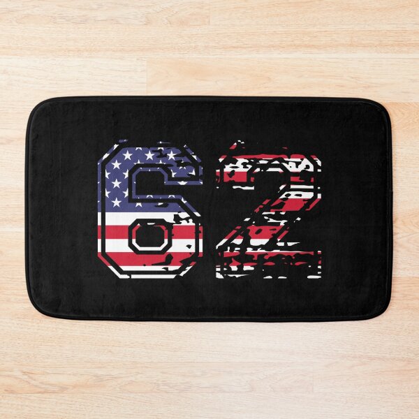 Item preview, 62 American football number USA sixty-two designed and sold by Proud Pro Gifts.