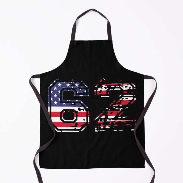 Item preview, 62 American football number USA sixty-two designed and sold by Proud Pro Gifts.