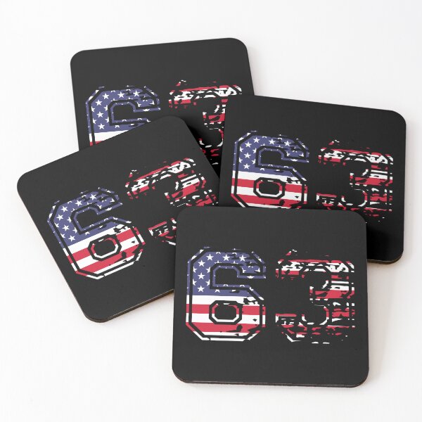 Item preview, 63 American football number USA sixty-three designed and sold by Proud Pro Gifts.