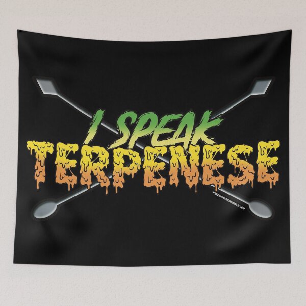 Item preview, I speak Terpenese Young Terps green and yellow Gradient Terpene Dab Art designed and sold by YomeHayin.